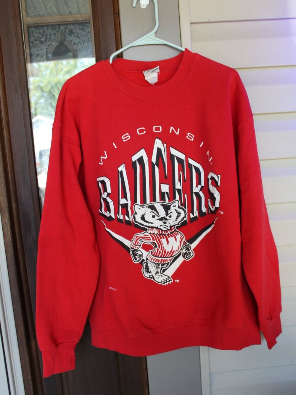 Vintage NCAA Wisconsin Badgers Sweatshirt Size Large